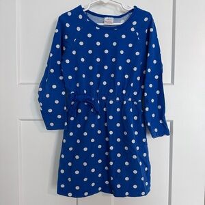 Hanna Andersson Blue Polka Dot Kids Dress
